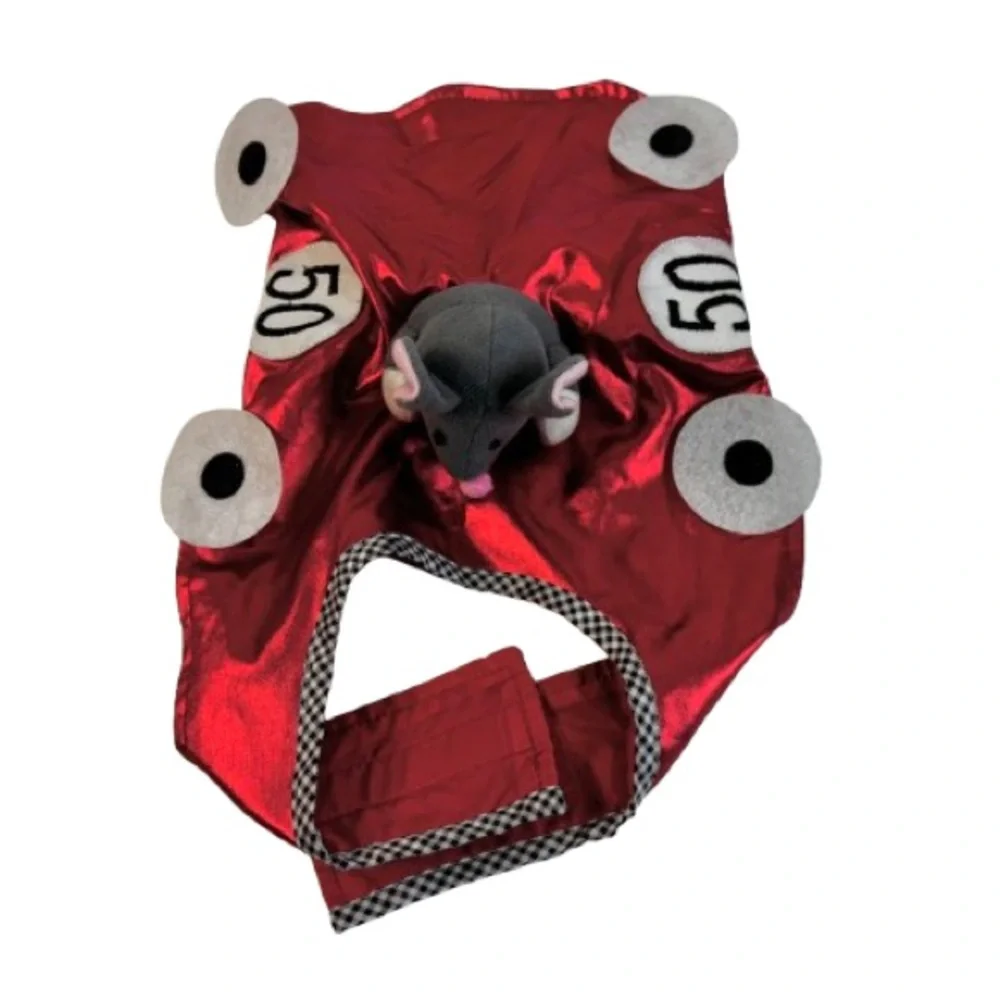 Fast & Curuius Red Racing Car Dog Costume